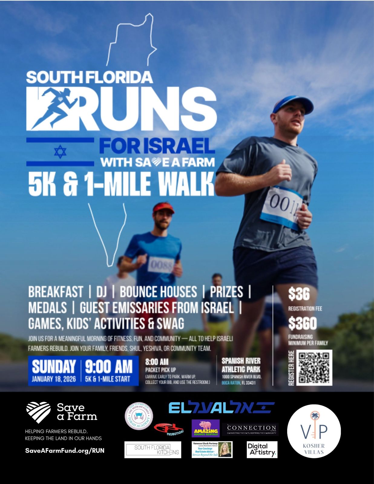 South Florida Runs for Israel with the Save-A-Farm 5K/1-Mile Walk 